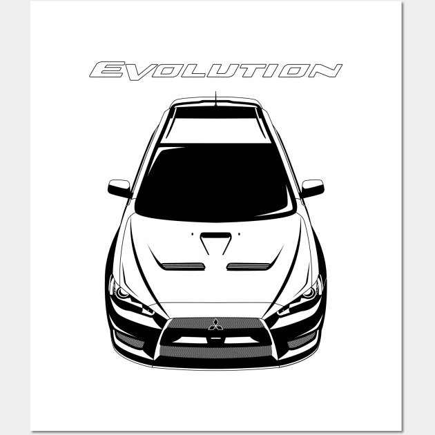 Lancer Evolution X Evo 10 2008-2016 Wall Art by jdmart